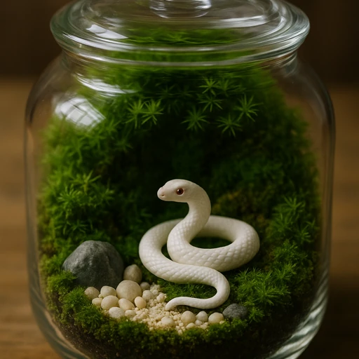 苔の中の白蛇