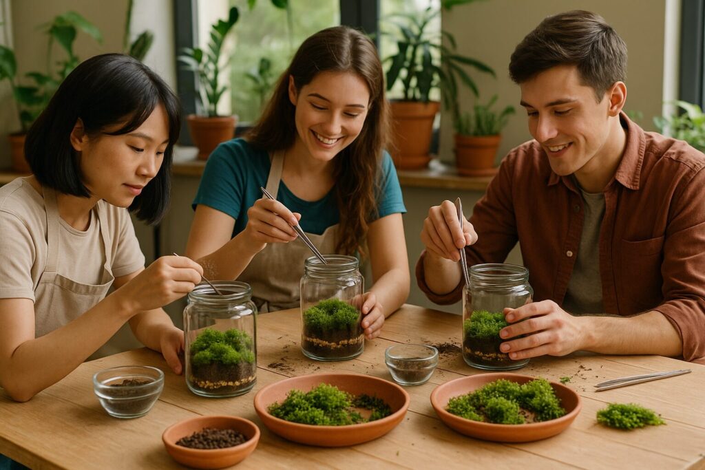 olmo+ならワークショップにて自分だけのテラリウムを作ることもできます。